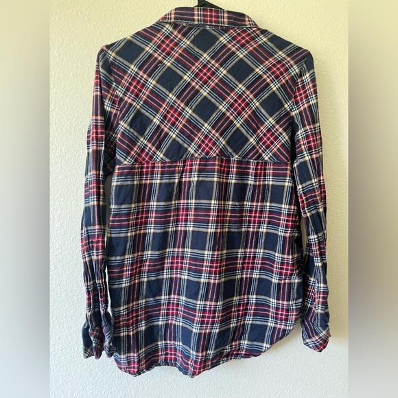 Volcom Plaid Flannel Long Sleeve Button Down Shirt - Picture 5 of 5